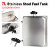 Serbatoio Carburante Riscaldatore da Parcheggio 7L Acciaio Inossidabile Fusto Olio Diesel Con Indicatore di Livello Olio Tappo Olio Auto Senza Chiave Accessori Riscaldatore