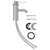 Robinet de lavabo de salle de bain - VIDAXL - Argenté - Design classique et fonctionnalité moderne