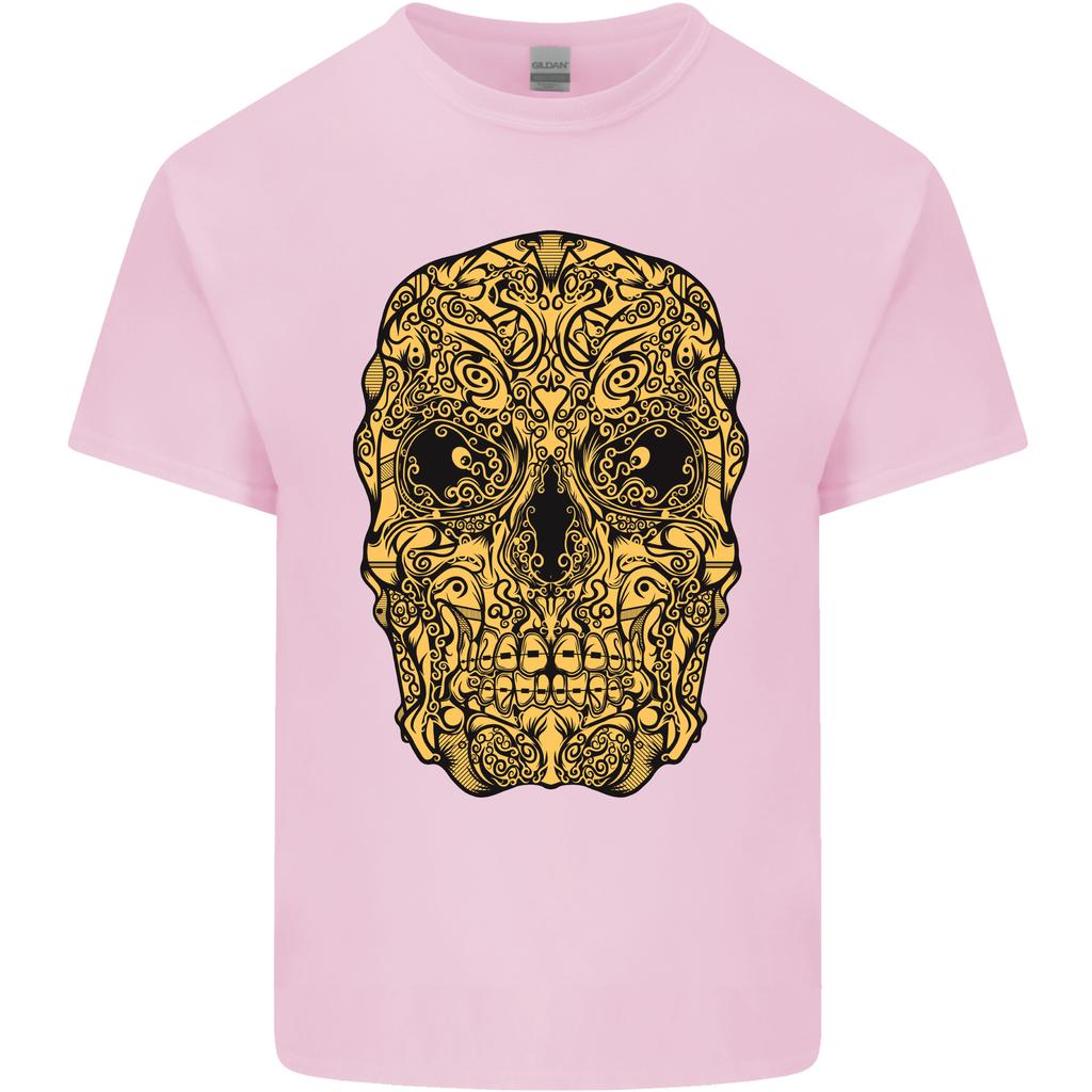 Ethnic Skull Gothic Tribal Demon Unisexs Light Cotton TShirt