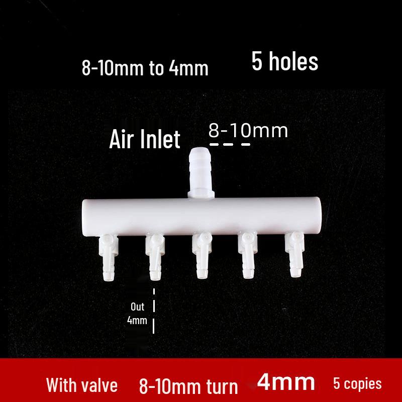 Aquarium Air Pump Connector & Aerator Manifold for Fish Ponds