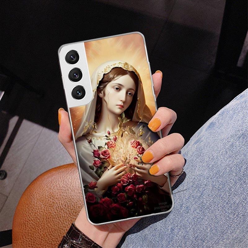 Virgin De Guadalupe Virgen Mary Phnoe Case for Samsung Galaxy S26 S25 Edge S23 S24 Ultra S22 Plus S21 S20 FE Unique Cover Soft C