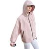 Li-Ning Solid Color Hooded Sports Windbreaker Women Outerwear Light-Pink AFDT850-3