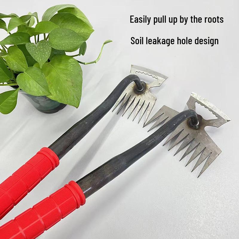 Multi-Functional Weeding Tools: Hoe, Rake, Soil Loosener, Shovel & Root Puller for Wild Vegetables