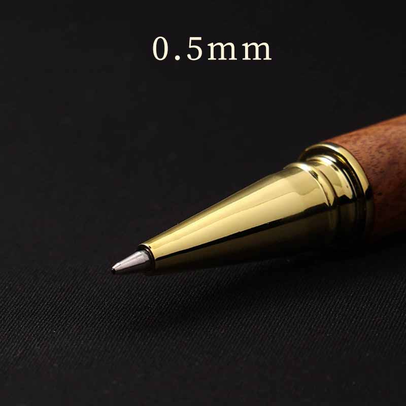 0,5mm Dřevěné Měděné Kovové Gelové Pero High-end Business Kancelář Podpis Černé Inkoustové Pero Školní Papírnictví Dárek