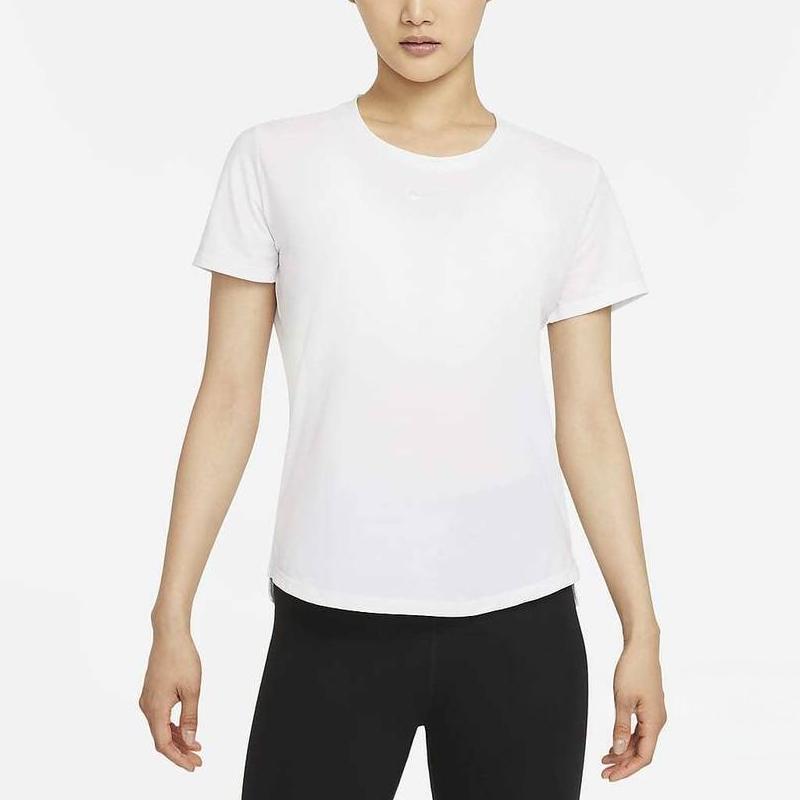 Nike Dri-FIT One Luxe Solid Color Crew Neck Tank Top Women Tops White DD0616-100