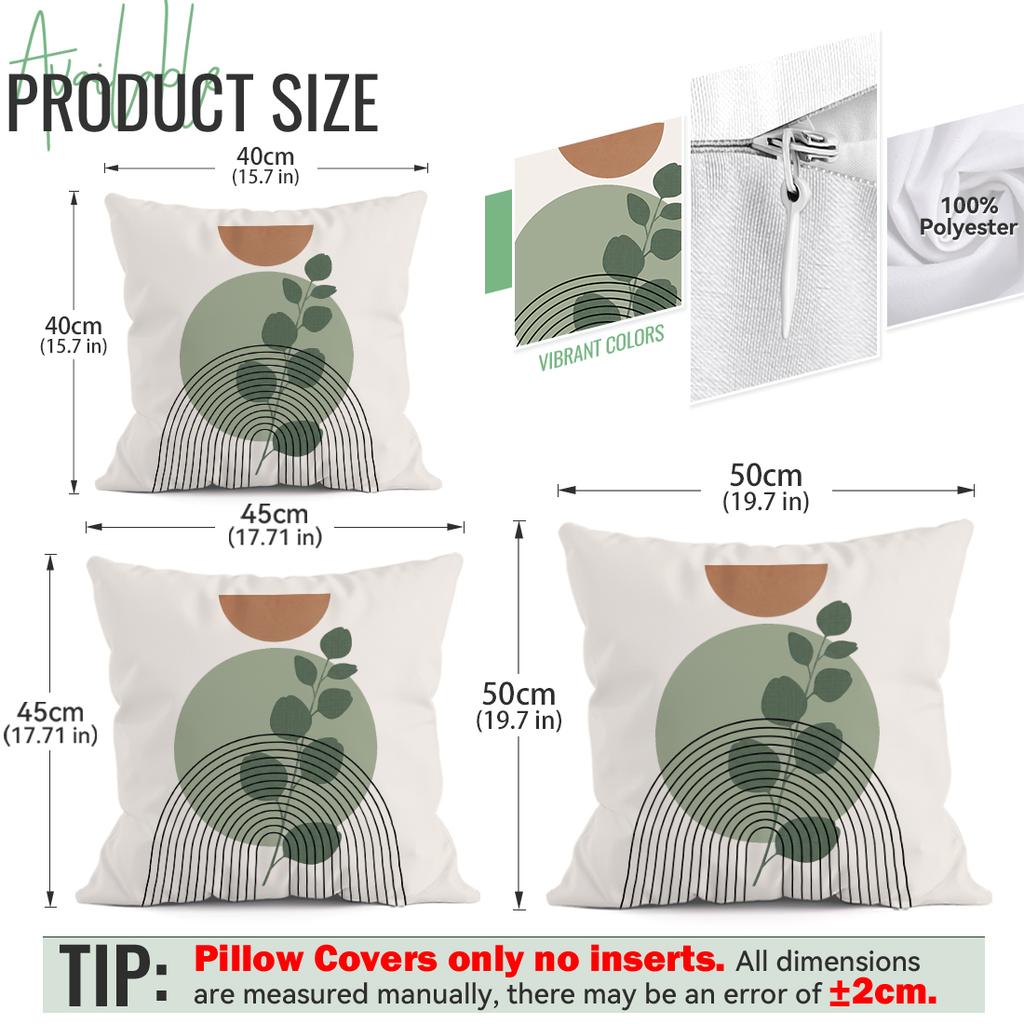 Abstract Leaves And Geometric Cushion Covers Pillowcase Home Decor Bedroom Sofa Cushion Cover Living Room Car Home Decor