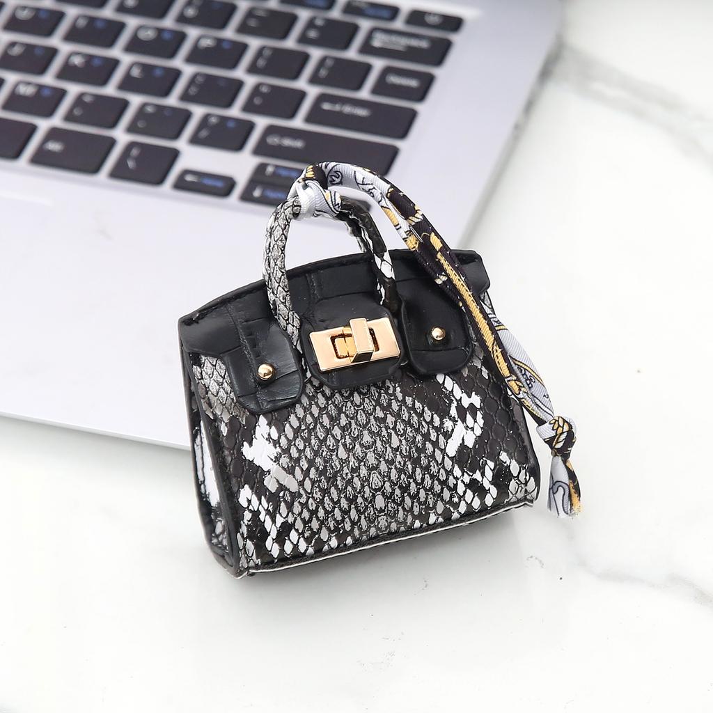 Internet-Berühmtheit neuer Aufkleber Diamant glänzend Haus Mini kleine Tasche Anhänger Kopfhörer Tasche Multifunktionale Münztasche Kreativ