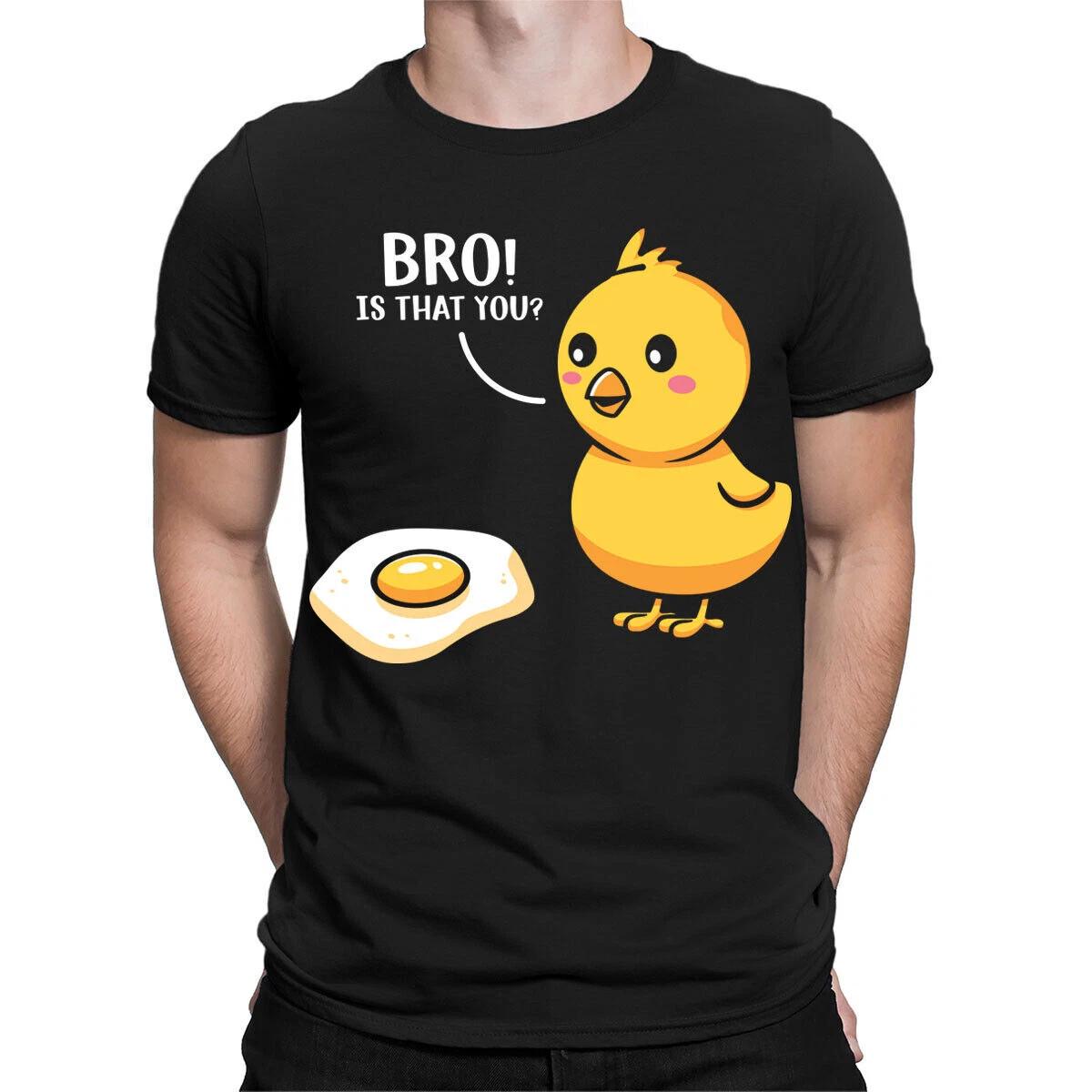 Fried Egg Chicken Bro Is That You Funny Food Foodie Mens Womens T-Shirts #TA-31 4XL