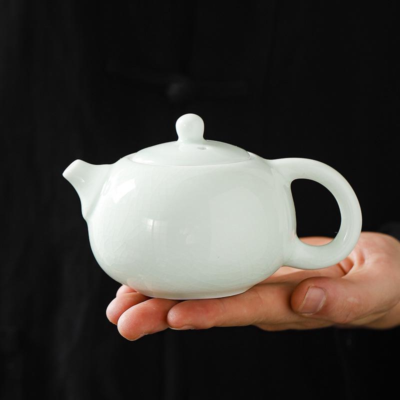 Portable Ceramic Travel Tea Set: One Pot, Two Cups - Perfect for Outdoor Use or Dragon Boat Festival Gifts