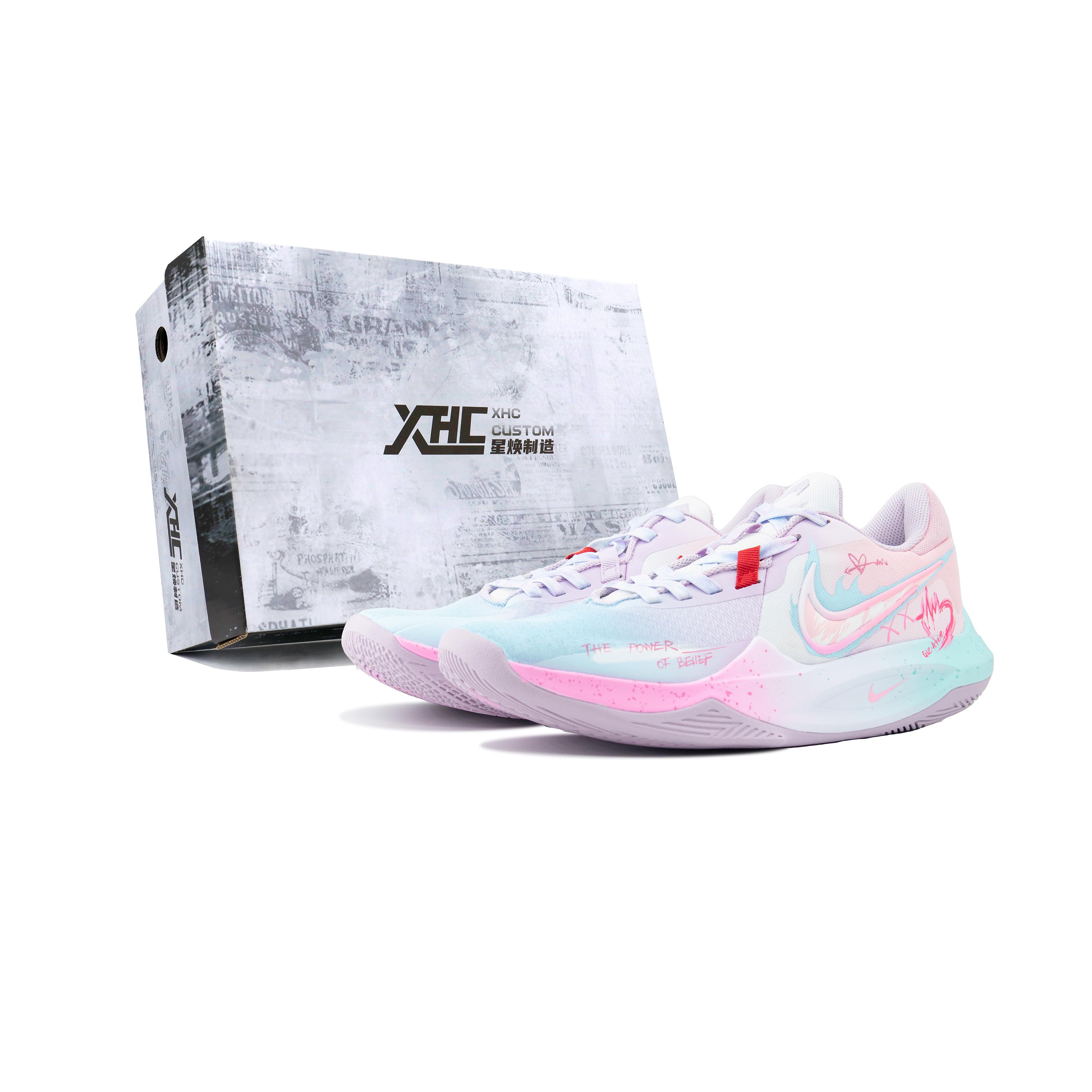 

Nike Precision 6 Star Candy Whispers, Box Basketball Shoes Men s Blue Pink DD9535-100(Team324-BOX) 45