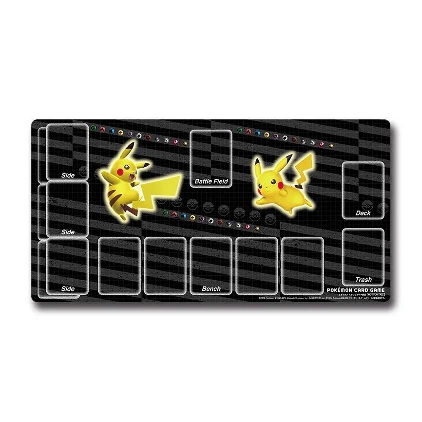 PTCG Adventure Card Pad Eevee Lillie Diy Rubber Action Toy Figures Anime Game Collection Battle Mat