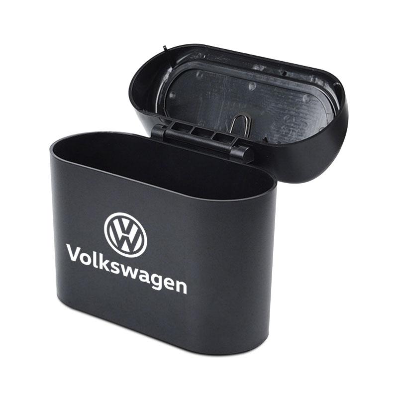 Car Vehicle Case Storage Box Black ABS Square Pressing Trash Can For Volkswagen B5 B6 B7 T4 T5 Golf 4 5 6 7 Polo Passat Tiguan Jetta Gol
