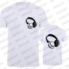 2024 New Headphones Print Casual Short-Sleeved Men's T-Shirt Music DJ Graphic Tee Gift Tshirt Funny Tee Shirt Vintage Streetwear