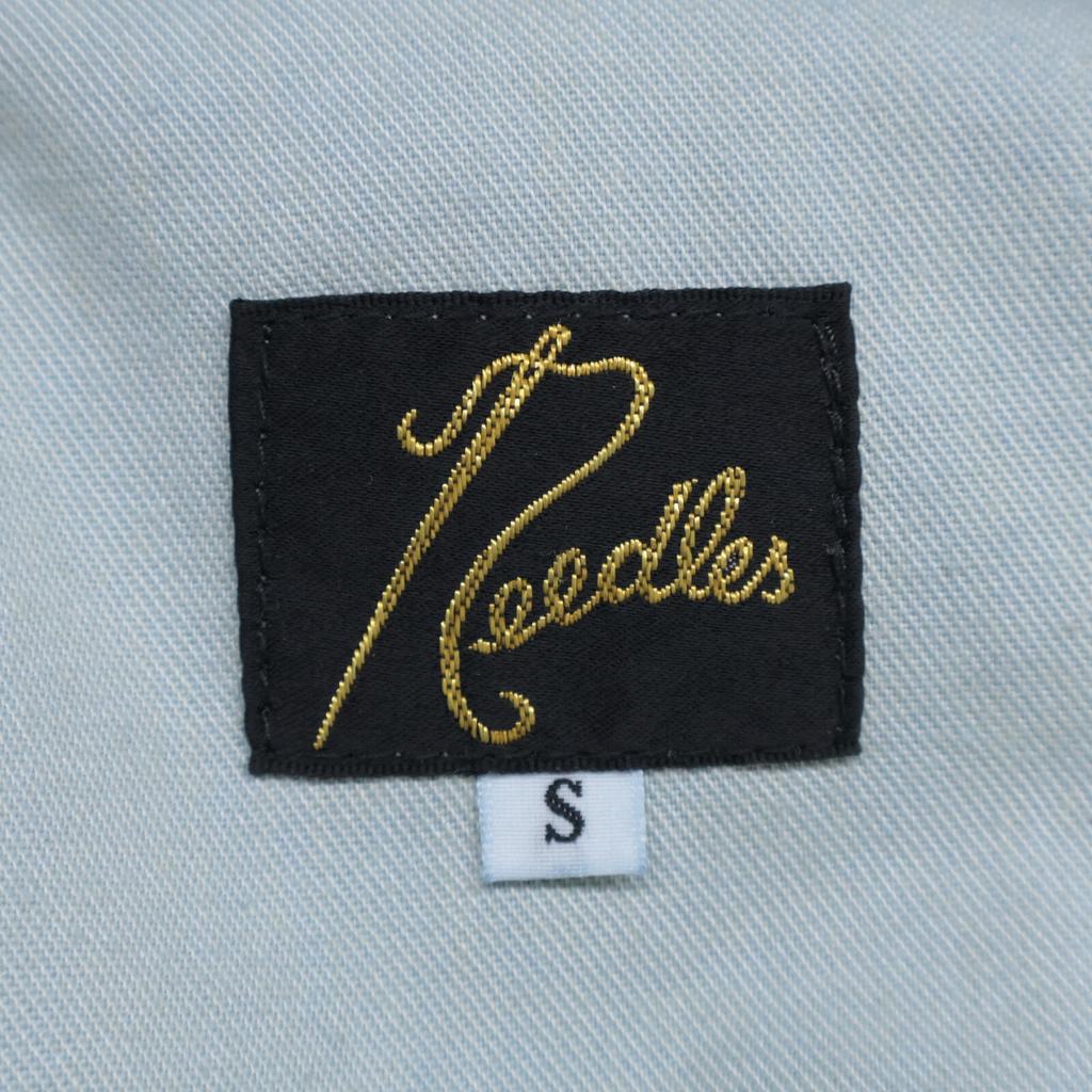 needles [Excellent Condition/25 Stainless Steel] BEAMS Exclusive QV1523 HD Buggy Shorts, Knee-Length Baggy Denim Shorts Bottoms S blueUsed