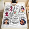 1 pièce Couverture en Flanelle Imprimée Selena Quintanilla, Haute Qualité Toutes Saisons, Décoration de Maison, Chaleur et Confort, Parfait pour les Cadeaux de Noël