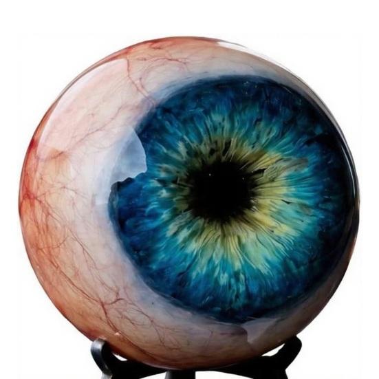 Realistisch Gotisch Oogbol Ornament Levensgetrouw Horror 3D Oog Beeldje Eng Donkere Fantasie Stijl Bureau Decoratie voor Halloween Huisdecoratie