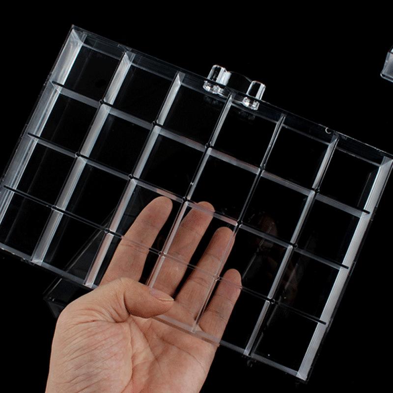 Nail Art Accessories 120 Compartment Box Acrylic 5-layer Drawer Type Large Capacity Transparent Removable Cosmetic Storage