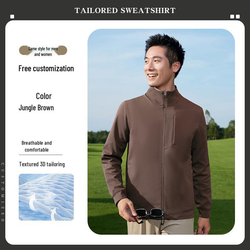 

Men s Executive Business Hoodie with Customized Logo Print and Stand-up Collar S