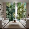 2pcs Set HD Southeast Asia Banana Leaf Decorative Curtain Green Tie Digital Printed Curtain Home Decoration Style Decorated L