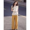 Summer Crochet Embroidery Linen Blend Two-Piece Set