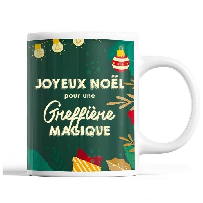 Mug - Noël Greffière Femme - Ceramic - Double-sided Print - 325 Ml - Green