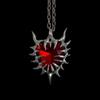 New Cross Thorn Heart Necklace - Gothic Style, European & American Dark Trend, Niche Subculture Hip Hop Accessory