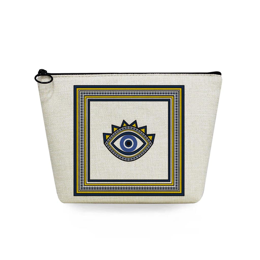 Women Featured Eyes Print Cosmetic Bag Toiletries Organize Travel Storage Case 6769