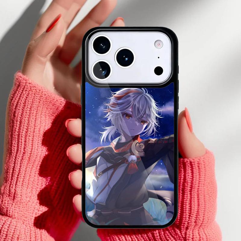 Genshin Impact Kaedehara Kazuha Phone Case for iPhone 17 16 15 14 13 Pro Max Back Cover for 12 11 Pro Coque