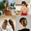 1Pcs Egg Flower Hair Claw Clip Female Bohemian Style Hairpin Graceful Hair Clips Medium Shark Clip Hair Clip Headpiece