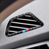 2PCS Car Air Vent Cover Sticker Carbon Fiber Trim Decal Fits for BMW X5 E70 X6 E71 2007 2008 2009 2010 2011 2012 2013 2014 Accessories