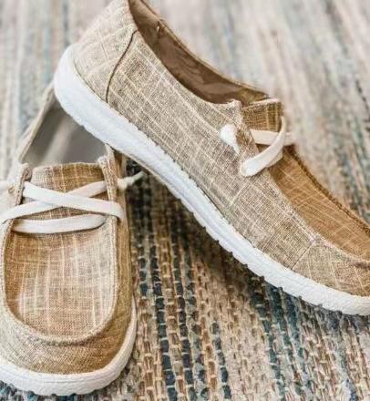 Wholesale large size casual single shoes women's autumn new flat bottom lace-up loafers four seasons