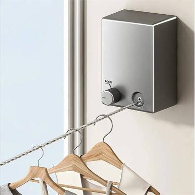 Retractable Clothesline Stainless Seel Pull-Out Clothes-Drying Machine Rope Space-Saving Clothes Drying Rack For Household