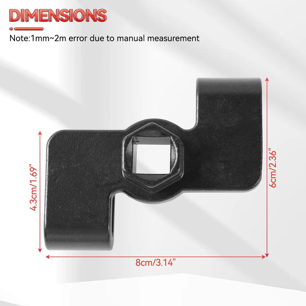 Schraubenschlüssel-Verlängerungsadapter, Universal-Schraubenschlüssel-Verlängerungswerkzeug, stabiles 1/2 Zoll Brechstangen-Schraubenschlüssel-Verlängerungswerkzeug, Mechanikerwerkzeug für 21 mm Sechskant