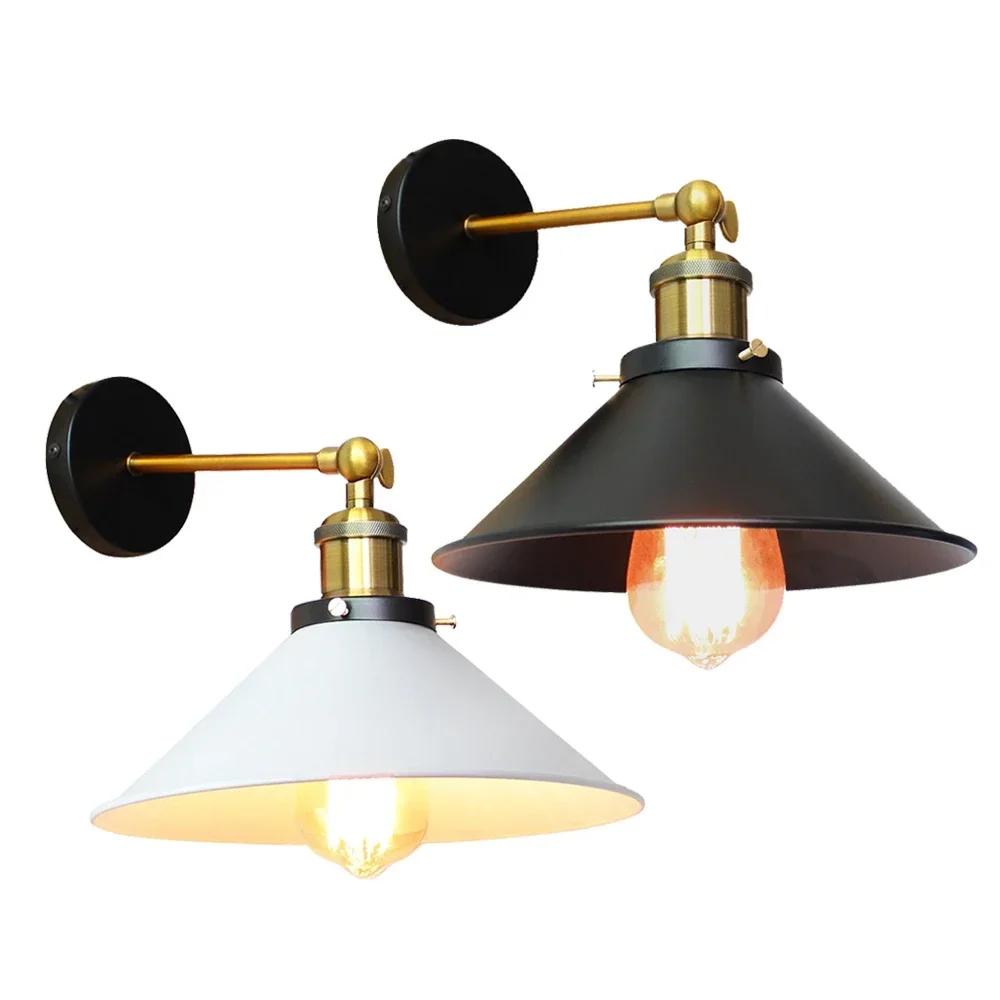 E27 Vintage Wall  Industrial Wall Lamp Light Adjustablefor Restaurants Galleries Aisle Kitchen Black Indoor Decor Lights