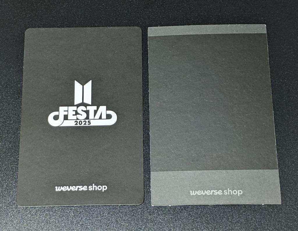 [USED] Jungkook BTS 2025 FESTA Unreleased Photo Card