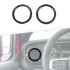2xCarbon Dash Side Air Vent heating&Fan Cover Trim For Jeep Wrangler JL JT 2024+