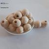 Handmade Beaded Watermelon Pattern Round Wood Beads for DIY Jewelry