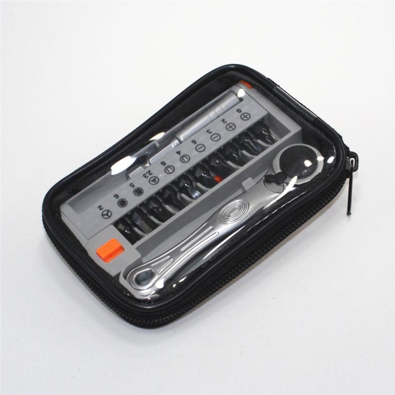 Mini-Ratschenschlüssel, verstellbarer Schraubenschlüssel, Ratschen-Schraubendreher-Bit-Set mit 1/4-Zoll-Antrieb, Werkzeug-Sets