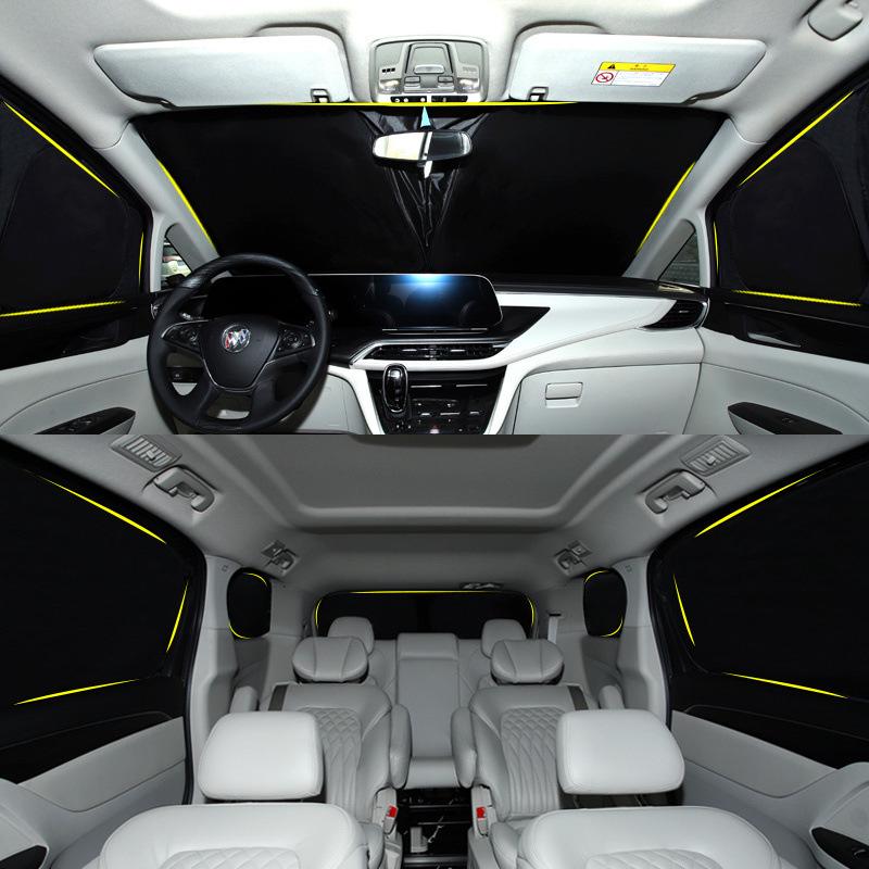 Xiaopeng Car Sunshade: Full-Car, Non-Transparent, Side-Window Coverage.