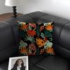 Fresh Floral Pattern Cushion Cover Summer Breathable Linen Organic Fabric Double-Sided Printing Sofa Pillow Case Home Decor