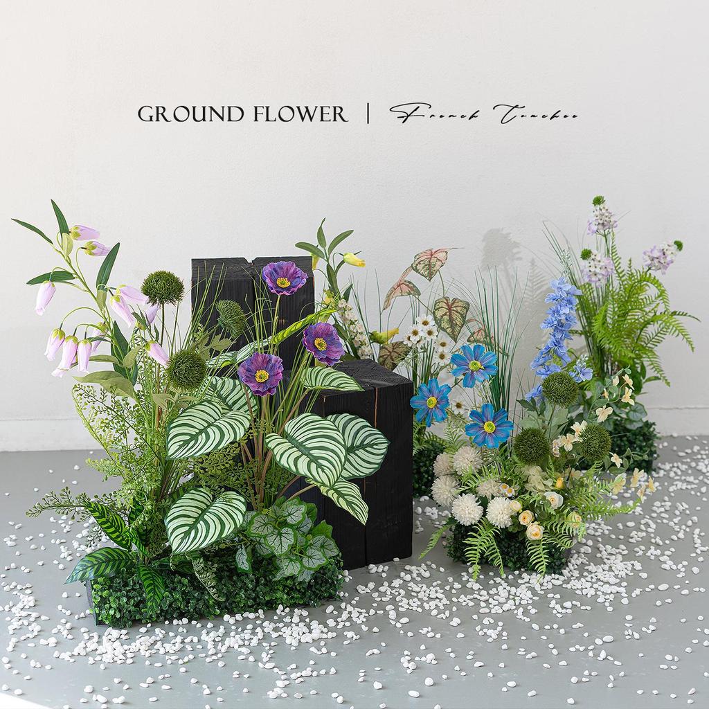 Greenery and Floral Art Installation for Open Spaces and Window Displays