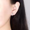 Fashion Star Single Row Zircon Five-pointed Star for Girls Simple Geometric Earrings