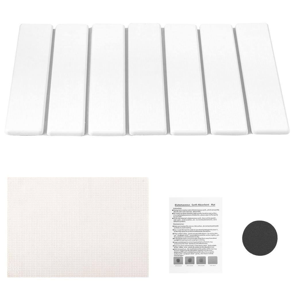 Kitchen Drying Mat Foldable Stone Dish Draining Mat Super Absorbent Mat Quick Dry Stone Drain Pad Kitchen Faucet Placemats