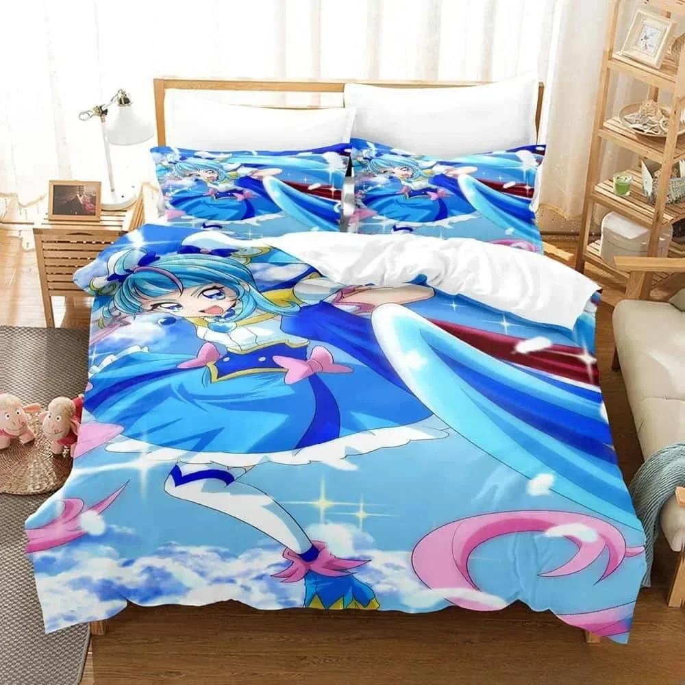 Comforter 3D Anime Kawaii Girls Sora Harewataru Bedding Set Single Twin Full Queen King Size Bed Set Adult Kid Bedroom S