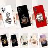 Love Coffee Case For Samsung A51,30,71,S9,Ultra,Lite,S22,21,PIus,10,20,FE,23,Transparent, Silicone