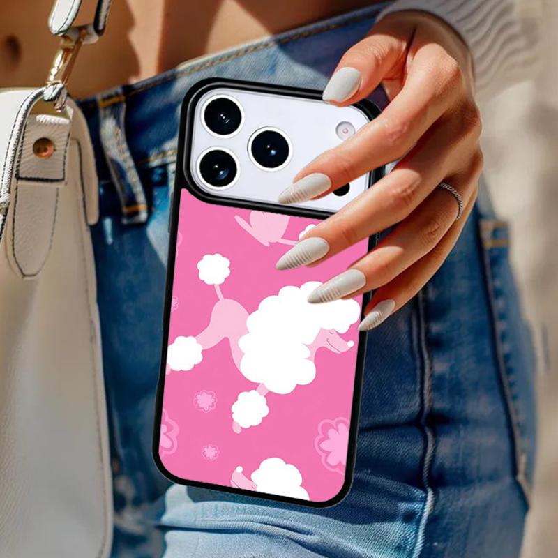 Poodles Cartoon Girly Cute Phone Case For iPhone 17 Air 14 15 13 12 Max Cover For Apple 16e 11 Pro Max Plus Coque