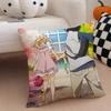 Anime bittersweet YYour Lie in April Cushion Cover Throw Pillow Cover Hidden Button Durable Polyester Chair Cushion