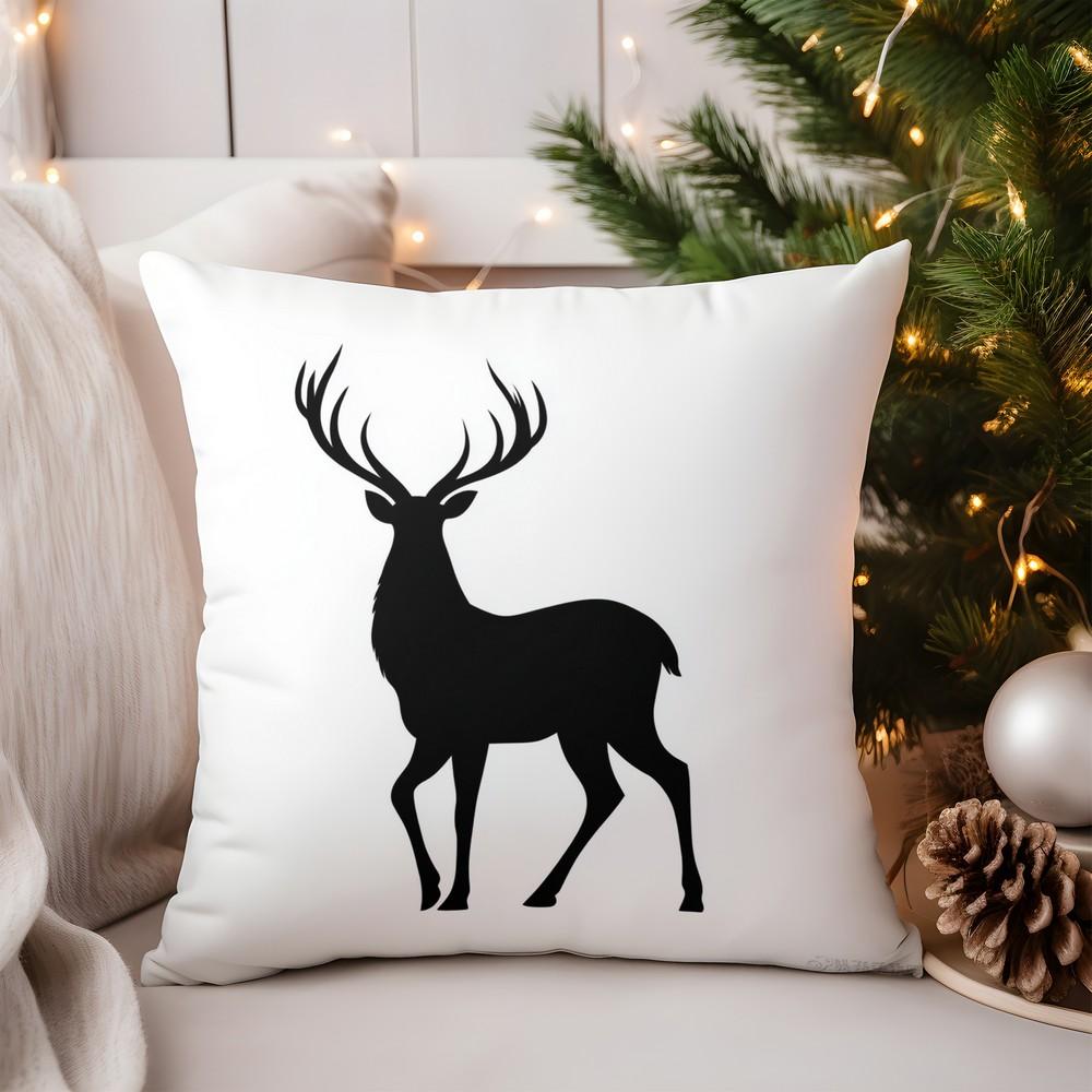 Weihnachtsdekoration Weihnachtsmannschlitten mit Geschenken Weihnachtskissenmuster Kissenbezug Geeignet für Sofa Schlafzimmer Autokissenbezug