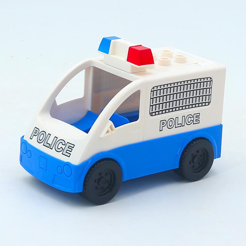 Yidu Large Particle Building Blocks: Motorcycle, Fire Truck, Airplane, Forklift Vehicle Toys