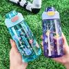 550ML Cute Kids Water Bottle with Straw Free BPA Leakproof Outdoor Portable Children's Cups School Water Bottle for Children